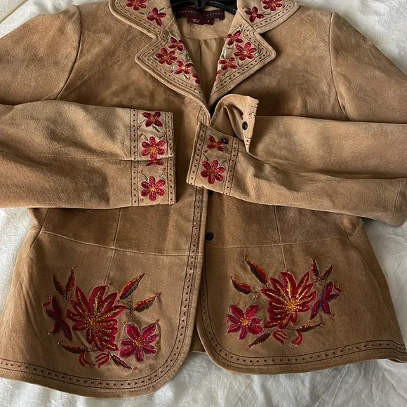 Margaret Godfrey leather suede jacket - Picture 7 of 7